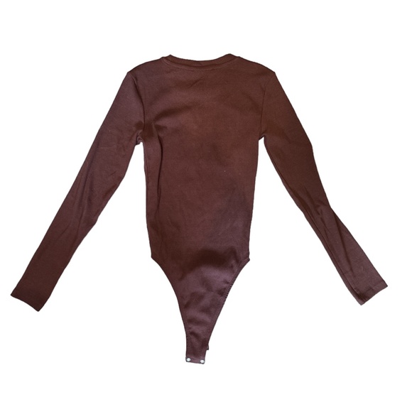 Zara Ribbed Long Sleeve Bodysuit Size S - Picture 5 of 5